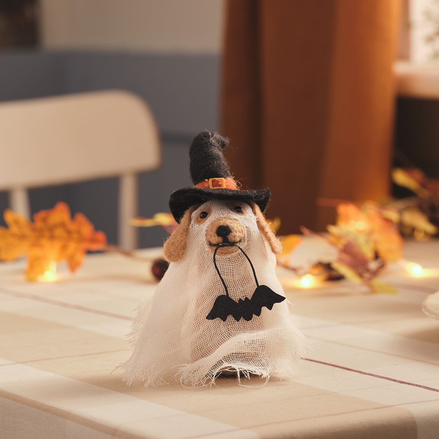 2er Set Halloween-Hunde aus Filz zum Aufhängen