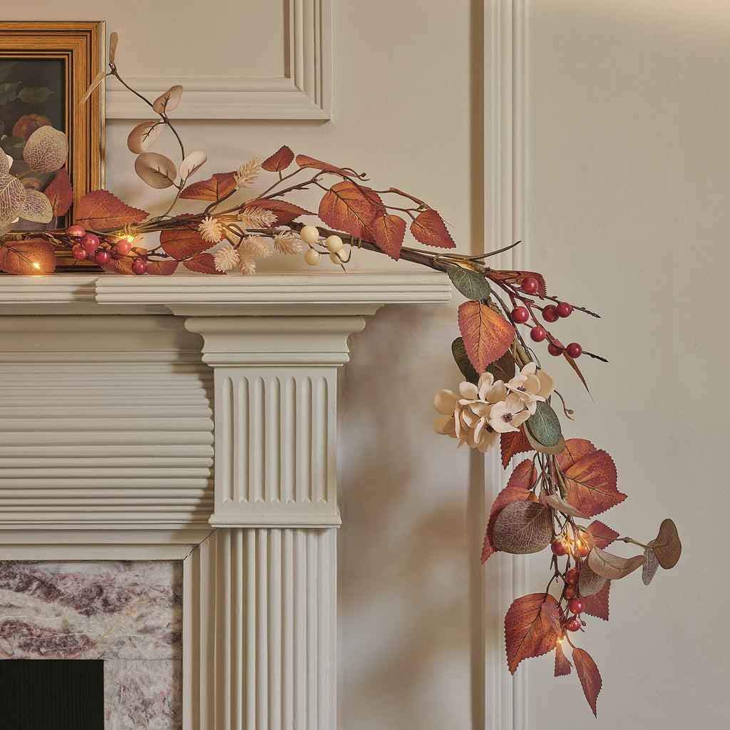 LED-Herbstgirlande mit Timer
