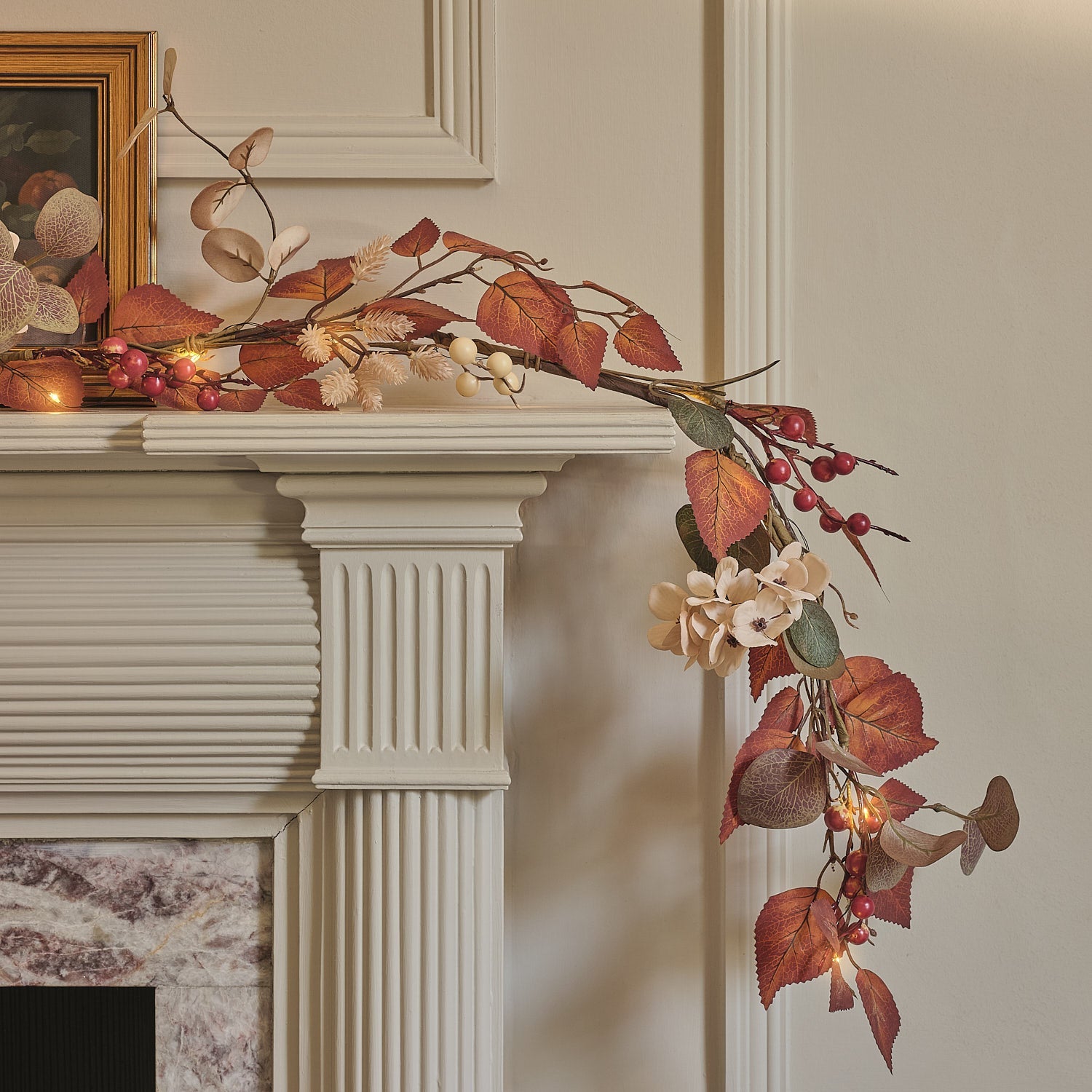 LED-Herbstgirlande mit Timer